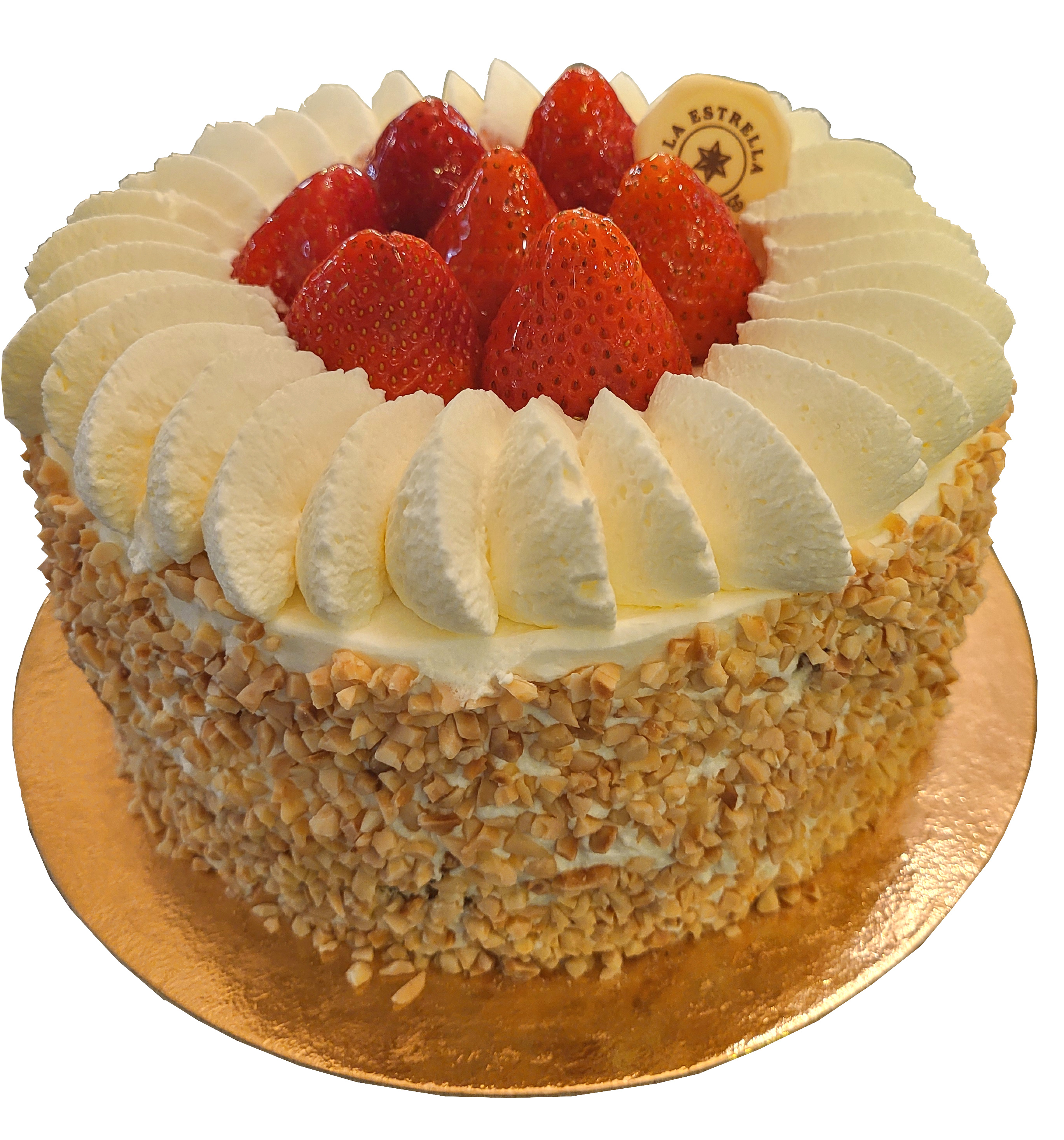 Pastís shortcake maduixa artesanal de Pastisseria La Estrella a Barcelona