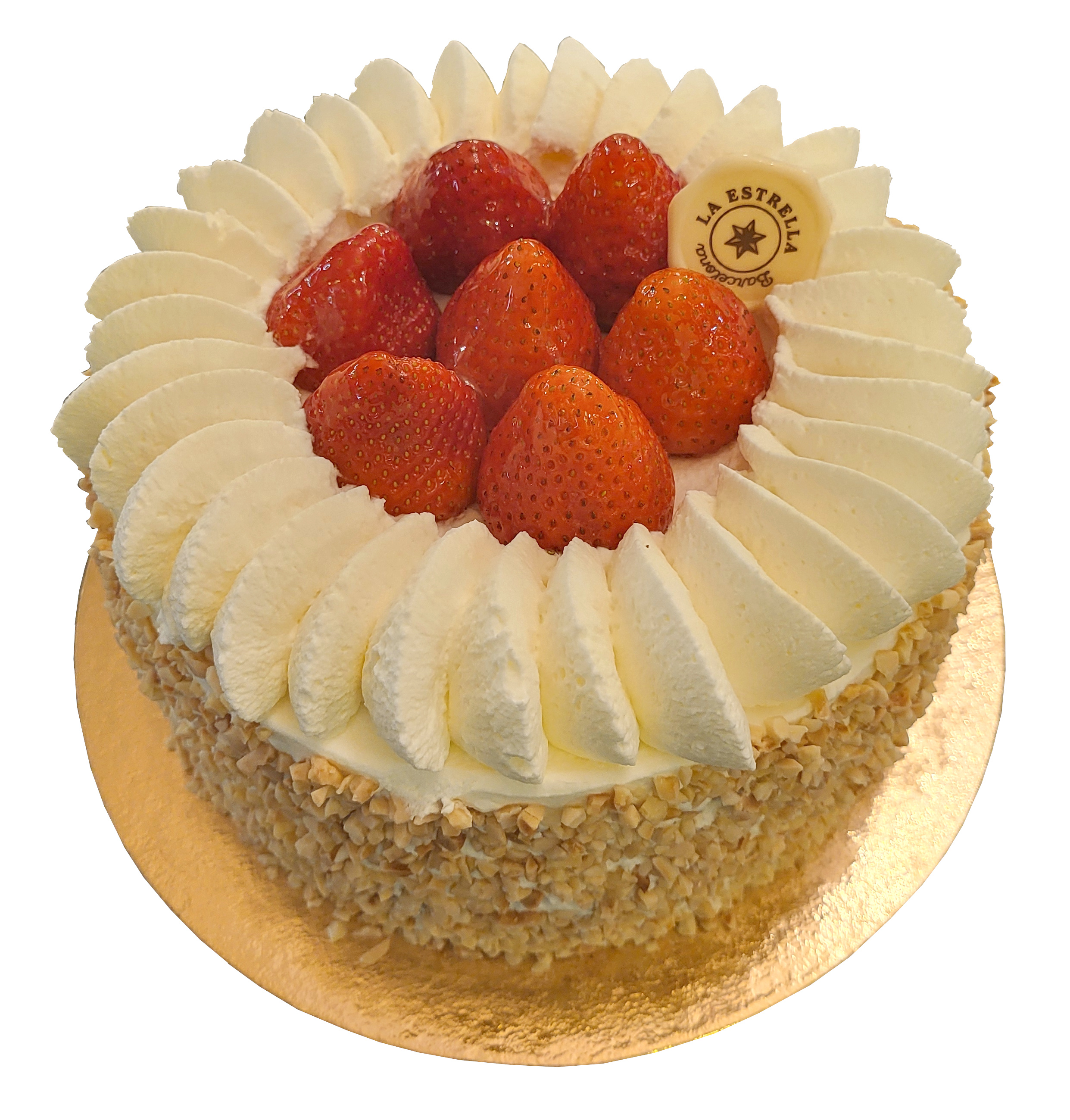 Pastís shortcake maduixa artesanal de Pastisseria La Estrella a Barcelona